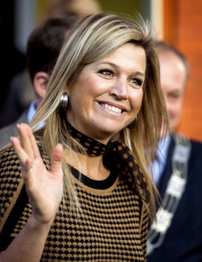 La reina Máxima de Holanda este 3 de diciembre de 2013.