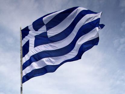 Imagen de una bandera griega
