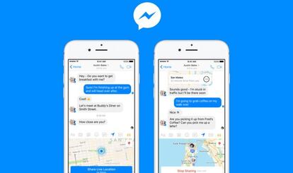 Facebook Messenger ubicación