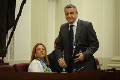 Javier de Andrés, en una sesión de las Juntas Generales de Álava.