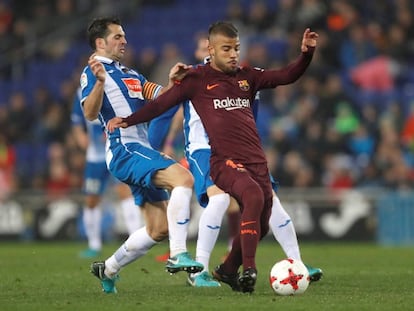 Rafinha, en el partido de Copa contra el Espanyol.