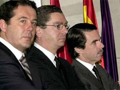 Aznar, Michavila y Ruiz-Gallardón