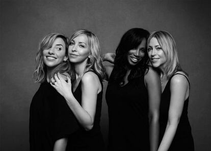 Espléndidas All Saints: Melanie Blatt, Shaznay Lewis y las hermanas Appleton, Natalie y Nicole.