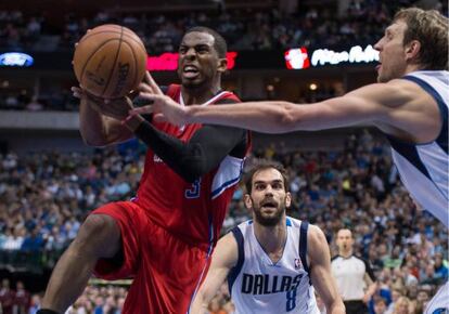 Chris Paul, durante el partido contra Dallas