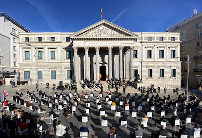 Vista general del acto institucional por el Día de la Constitución en el Congreso de los Diputados, el pasado 6 de diciembre.