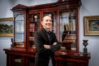 Daniel Drucker, en la sede de la Fundación BBVA en Bilbao.