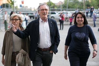 Xavier Trias ayer antes de conocer los resultados electorales.