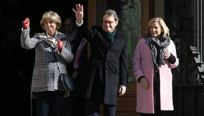 Irene Rigau, Artur Mas i Joana Ortega abans del judici.