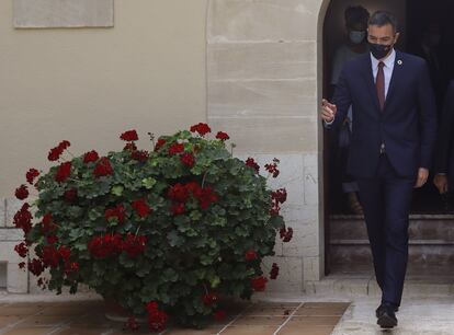 El presidente del Gobierno, Pedro Sánchez, durante su reciente visita a Palma de Mallorca.