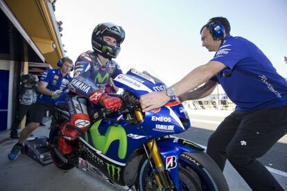 Jorge Lorenzo, este viernes en el Ricardo Tormo. 