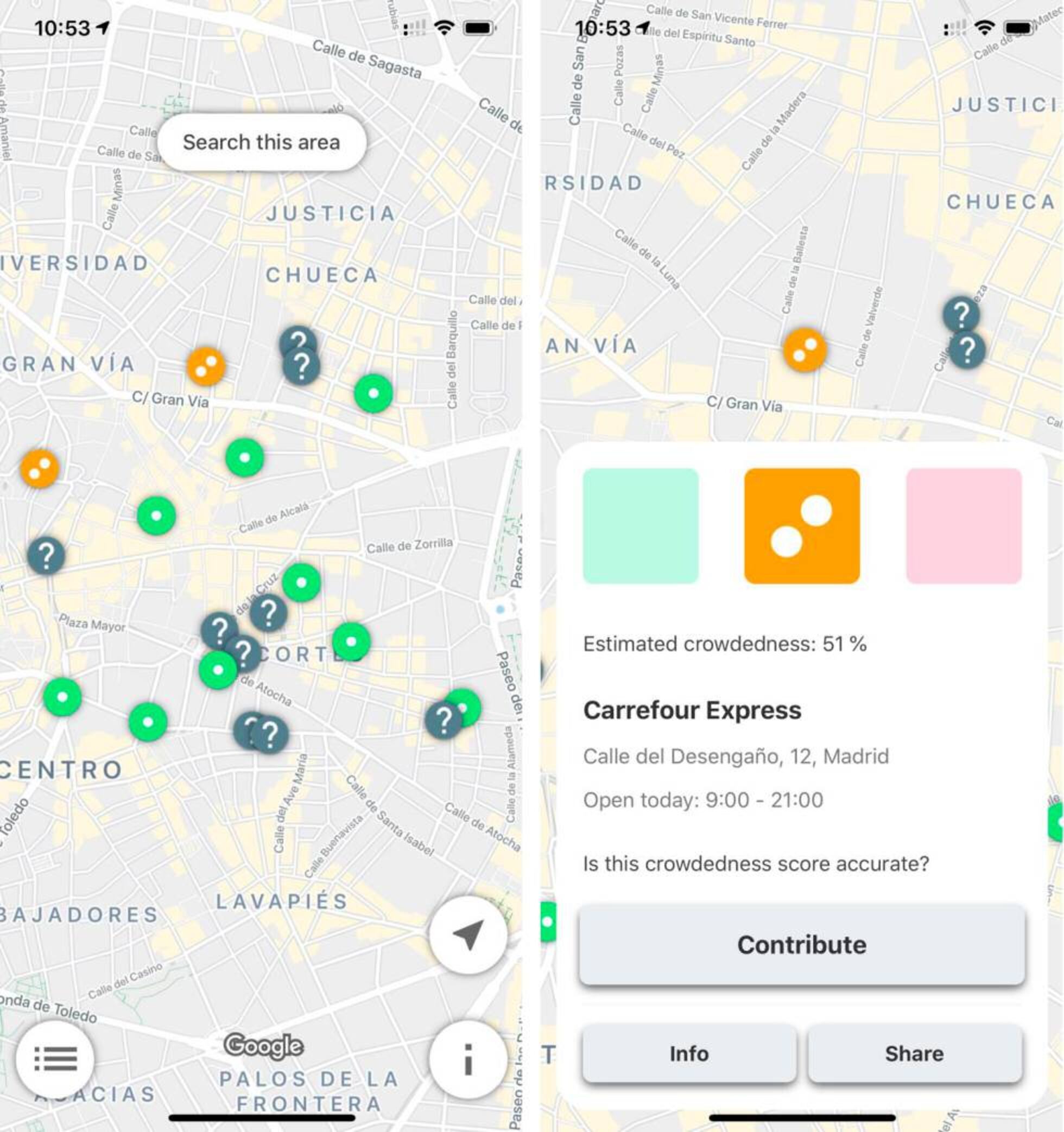 Crowdless, la app de la Agencia Espacial Europea que te avisa de ...