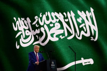 Donald Trump, este martes en Riad. 
