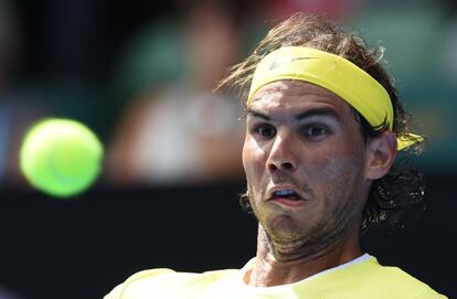 Rafa Nadal, durante el partido contra Verdasco.