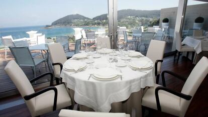 Terraza del restaurante Nito, en Viveiro (Lugo).