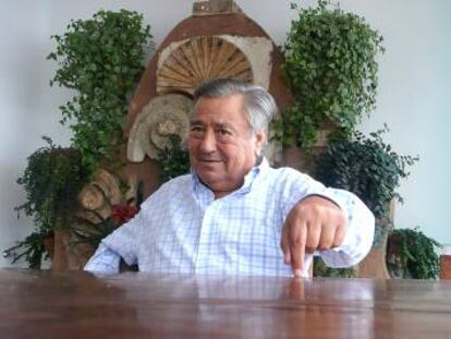 Belarmino Fernández, fundador de la cadena de restaurantes Rubaiyat, en su domicilio de São Paulo en 2011.