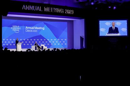 Sesión del Foro de Davos.