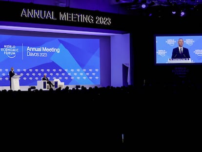 Sesión del Foro de Davos.