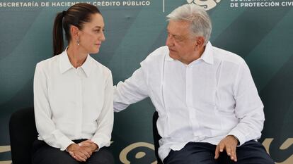 El presidente Andrés Manuel López Obrador y la presidenta electa Claudia Sheinbaum.
