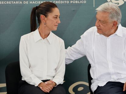 El presidente Andrés Manuel López Obrador y la presidenta electa Claudia Sheinbaum.