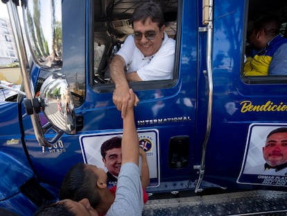 El excandidato a la presidencia de Guatemala Carlos Pineda, durante un acto de campaña.