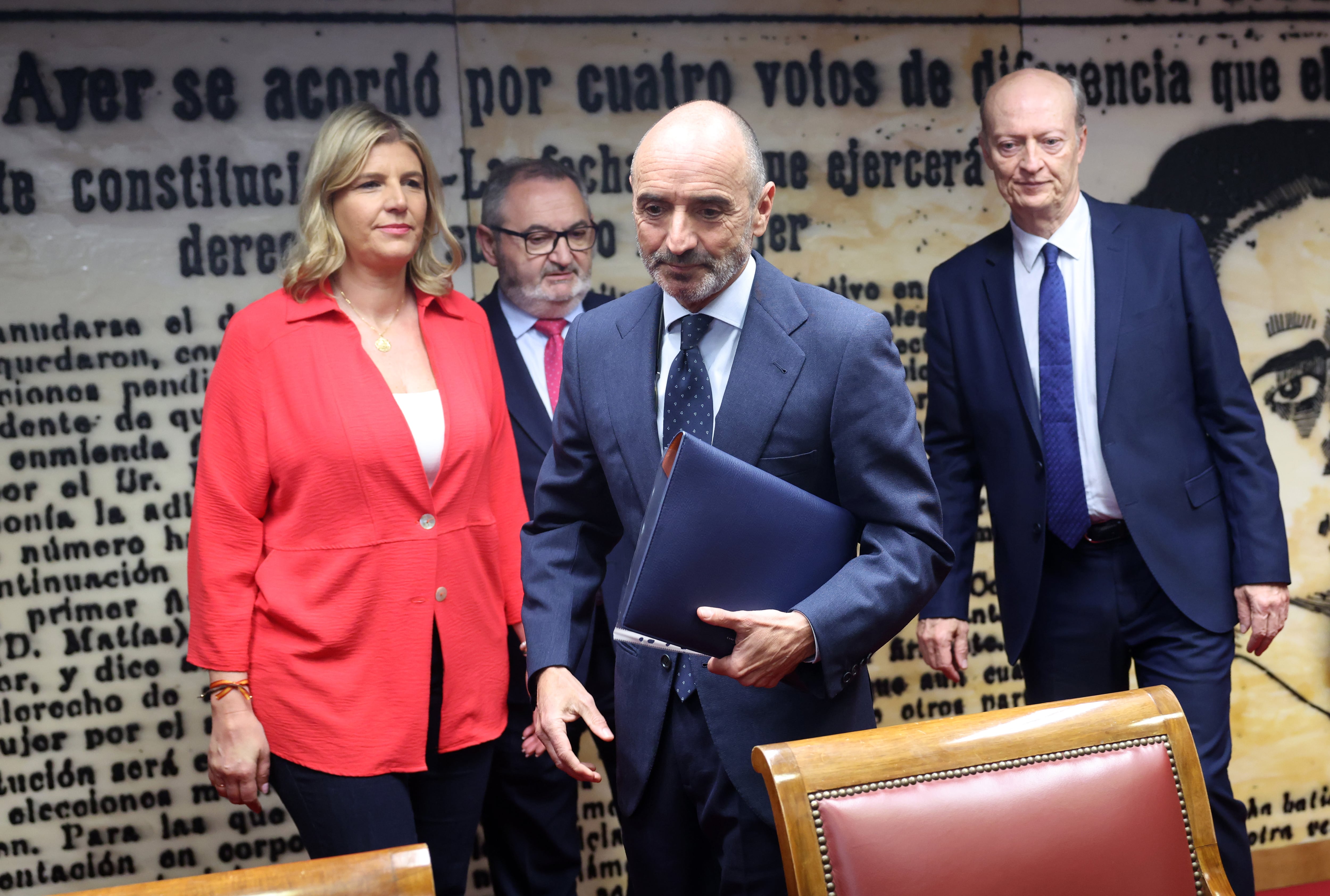 El empresario Julio Martínez, durante su comparecencia ante el Senado en abril.  
