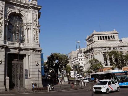 Fachada del Banco de España. 