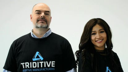 José Camero, director comercial, y Mariel Díaz, fundadora de Triditive.
