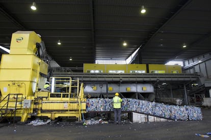 Planta de reciclado de plásticos en Palma de Mallorca.