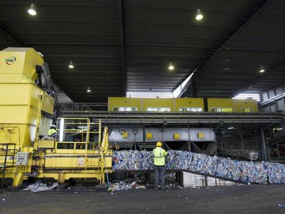 Planta de reciclado de plásticos en Palma de Mallorca.