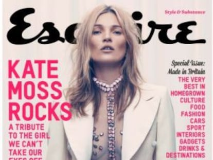 Kate Moss en la portada de la revista Esquire.