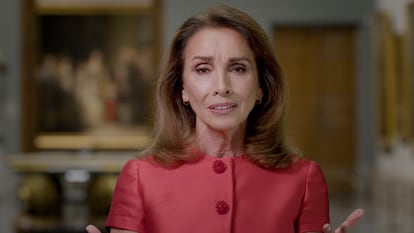 Ana Belén interpretando la canción 'España camisa blanca' en el vídeo producido por el Museo del Prado.