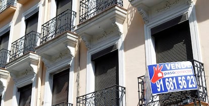 Vivienda en venta en una calle de Madrid.