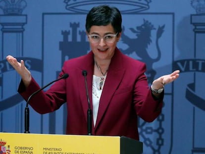 La ministra González Laya, el pasado 7 de febrero.