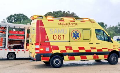 Una ambulancia en Palma de Mallorca, en una imagen de archivo.