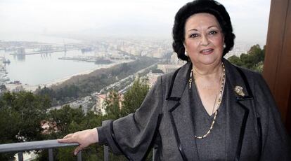 La soprano Montserrat Caballé.