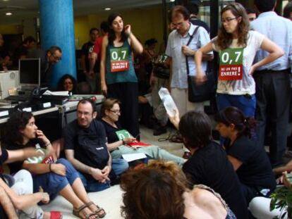 Miembros de ONG en el encierro de la ACC