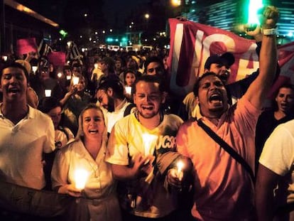 Protesto em Caracas contra o Governo.