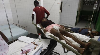 Una sala del centro de gineología Isaie Jeanty & Leon Audain, en Puerto Príncipe.