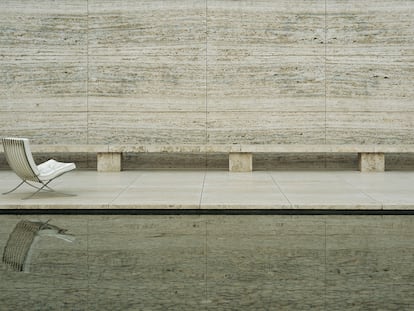En la imagen, el pabellón de Barcelona, de Mies van der Rohe y Lilly Reich.