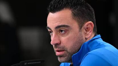 Xavi Hernández, entrenador del Fútbol Club Barcelona.