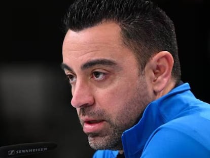 Xavi Hernández, entrenador del Fútbol Club Barcelona.