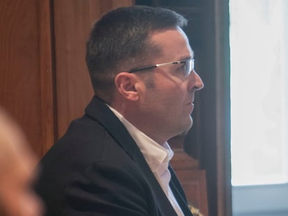 José Eirín, durante el juicio en la Audiencia de Pontevedra.