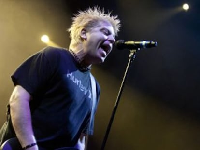 Dexter Holland, de The Offspring, en un concierto en Santiago de Compostela.