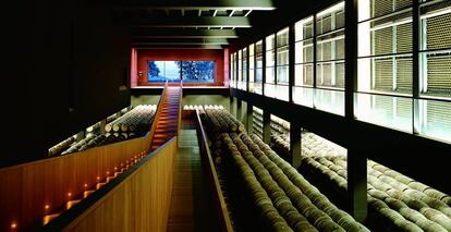 Interior de la bodega, en las inmediaciones de Logroño.