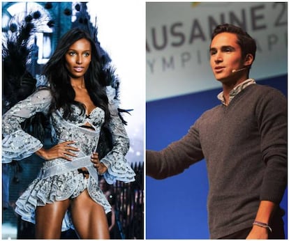 <strong>Quién.</strong> Juan David Borrero, 26 años, California (EE UU).

Es la pareja más reciente. Comenzaron su relación este 2016. Anteriormente, Jasmine Tookes (California, EE UU, 25 años) salía con el modelo Tobias Sorensen, con quien protagonizó a principios de su romance la campaña del perfume 'Eternity Now', de Calvin Klein. Juan David Borrero, estudiante de la Universidad de Stanford, es uno de los socios de la conocida aplicación Snapchat. La noche de Halloween compartían una foto disfrazados de Aladín y Jasmín. La foto tiene ya más de 62.000 ‘me gusta’.