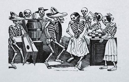 Obra &#039;El Jarabe en Ultratumba&#039;, de Jos&eacute; Guadalupe Posada.