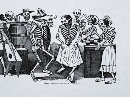 Obra &#039;El Jarabe en Ultratumba&#039;, de Jos&eacute; Guadalupe Posada.