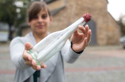 El mensaje en la botella de un abuelo que su nieto ha encontrado 88 años después.