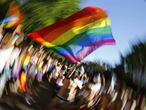 Manifestació pels drets LGTBI.