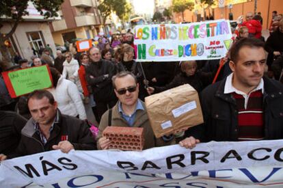 Protesta escolar en Sagunto